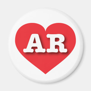 Aimant Arkansas Red Heart - J'aime AR