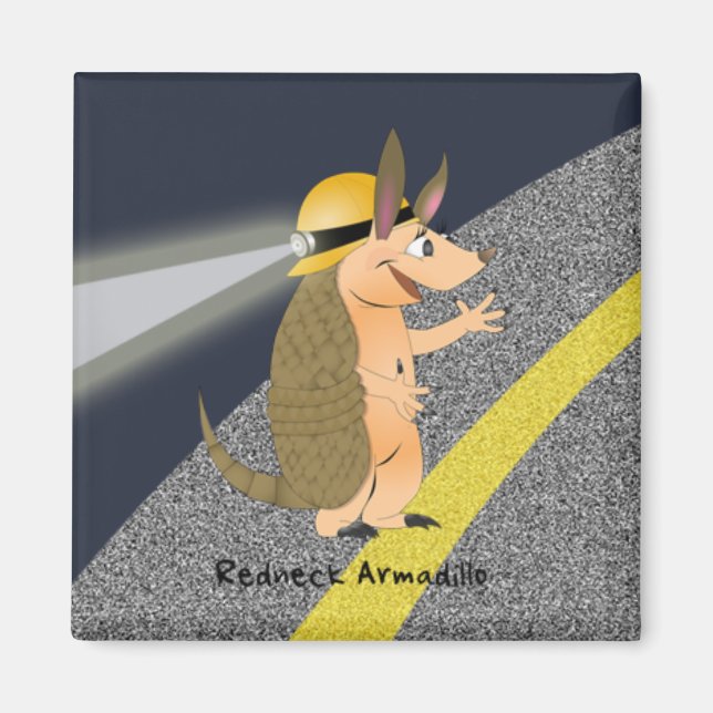 Aimant Armadillo rouge (Devant)