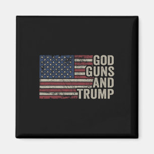 Aimant Armes À Feu Et Trump - Pro God Gun Drôle Républica