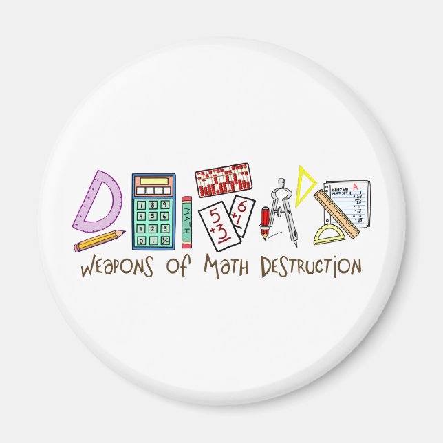 Aimant Armes De Destruction Mathématique (Devant)