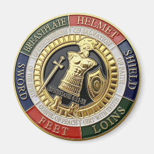 Aimant Armoirie du casque de dieu du salut