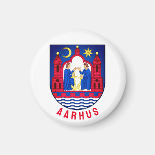 Aimant Armoiries d'Aarhus - DANEMARK