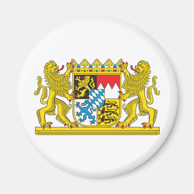 Aimant Armoiries de Bavière Symbole officiel de l'Allemag (Devant)