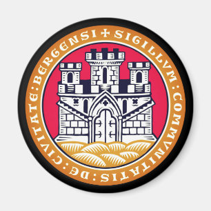 Aimant Armoiries de Bergen, Norvège