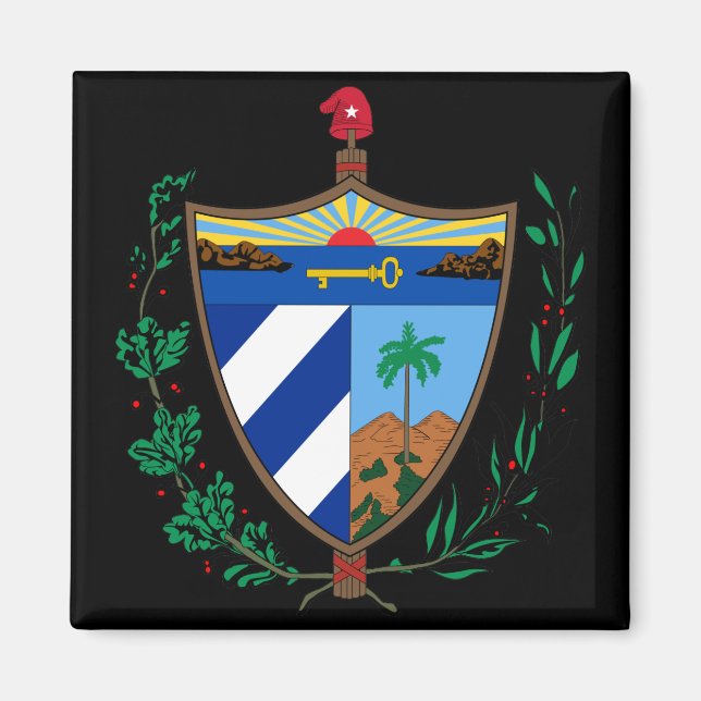 Aimant armoiries de cuba (Devant)