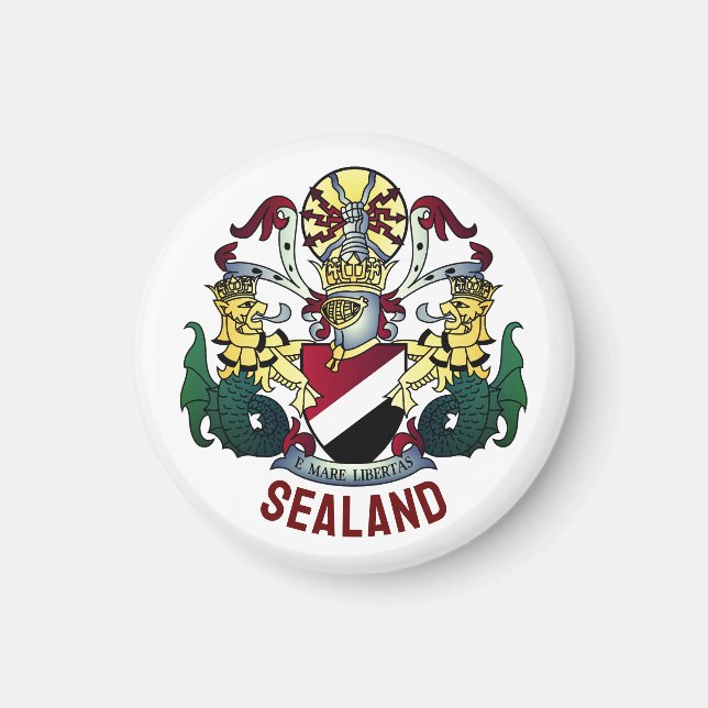 Aimant Armoiries de la Principauté de Sealand (Devant)
