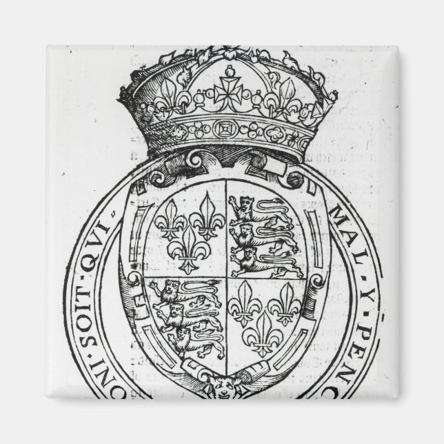 Aimant Armoiries de la reine Elizabeth I (Devant)