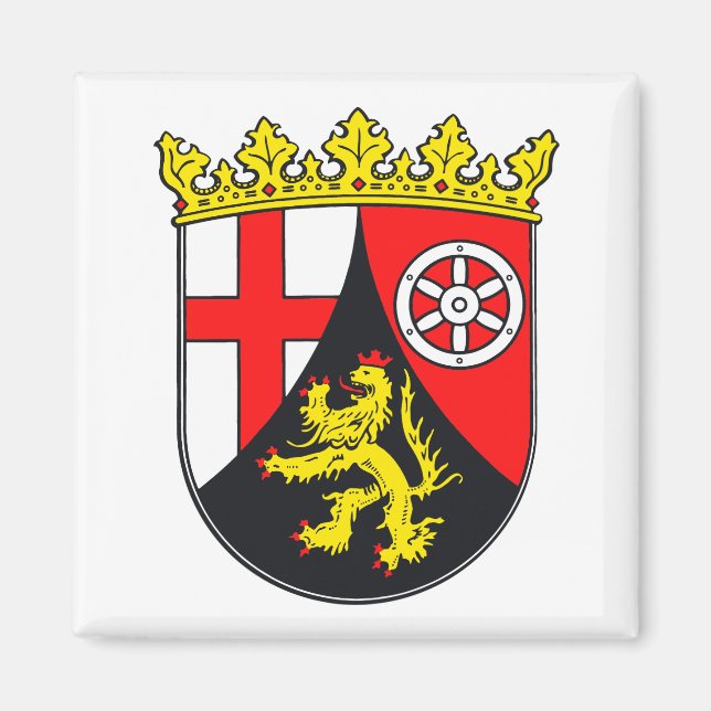 Aimant Armoiries de la Rhénanie-Palatinat (Devant)