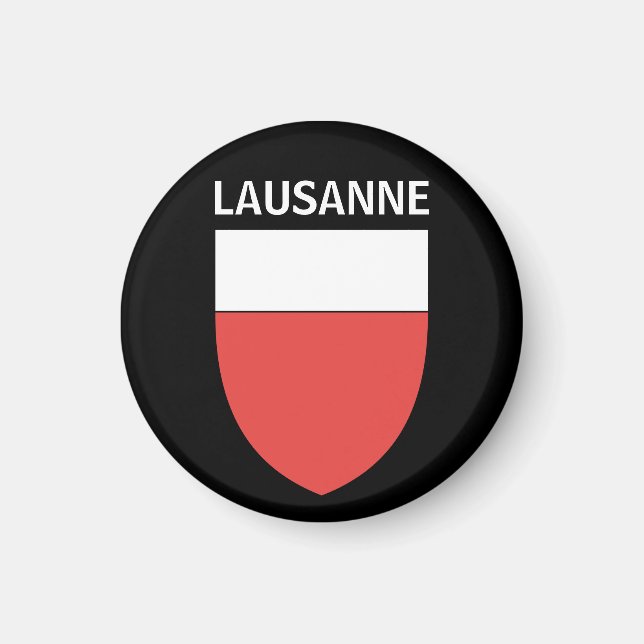 Aimant Armoiries de Lausanne, SUISSE (Devant)