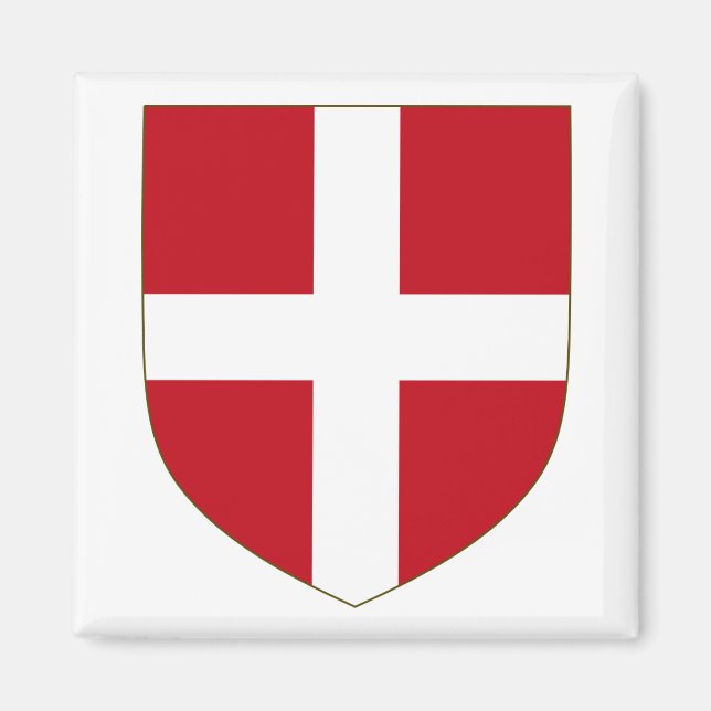 Aimant Armoiries de l'hôpital Knights (Devant)