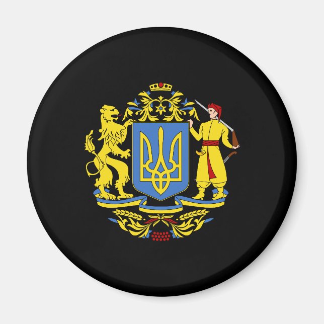 Aimant Armoiries de l'Ukraine (Devant)
