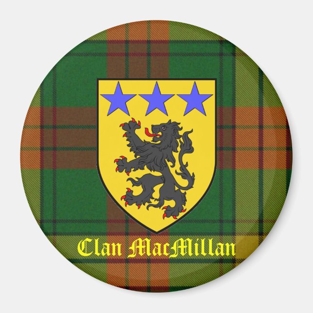 Aimant Armoiries de MacMillan Tartan (Devant)