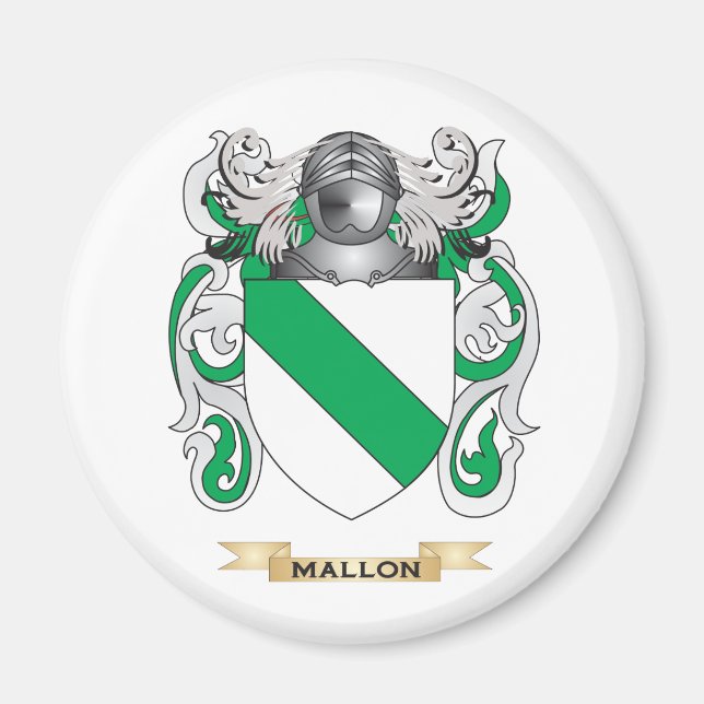 Aimant Armoiries de Mallon (crête de famille) (Devant)