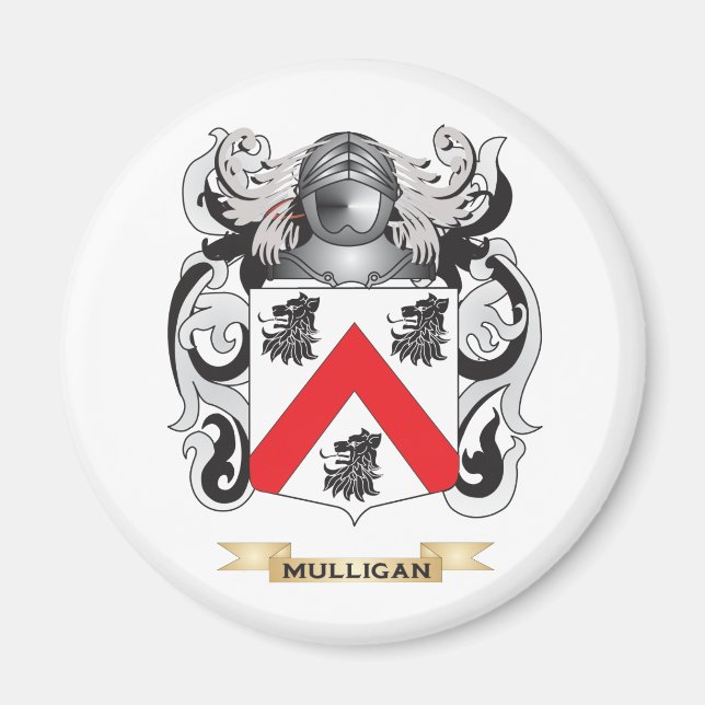 Aimant Armoiries de Mulligan (crête de famille) (Devant)