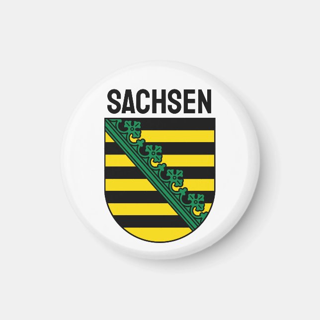 Aimant Armoiries de Sachsen (Saxe), ALLEMANDE (Devant)