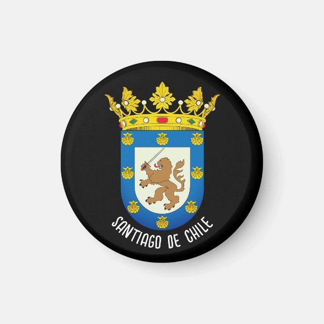 Aimant Armoiries de Santiago du Chili (Devant)