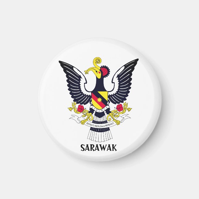 Aimant Armoiries de Sarawak - MALAISIE (Devant)