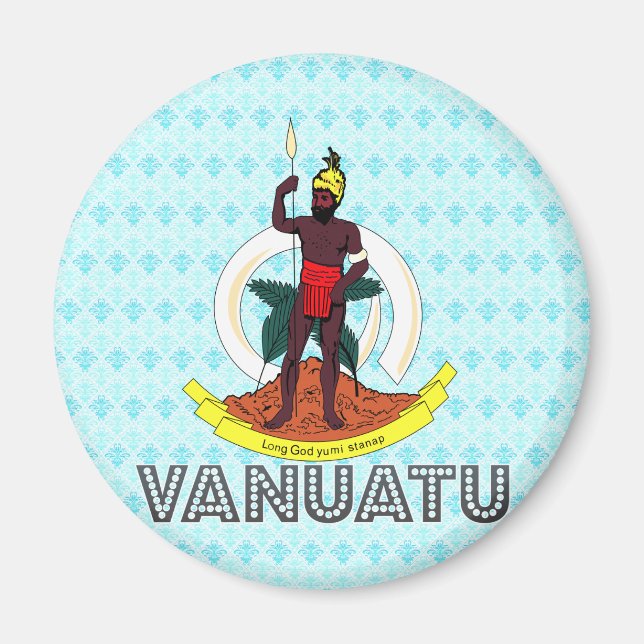 Aimant Armoiries de Vanuatu (Devant)