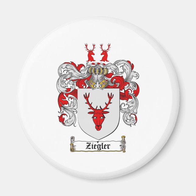 Aimant Armoiries de Ziegler / Armoiries de la famille Zie (Devant)