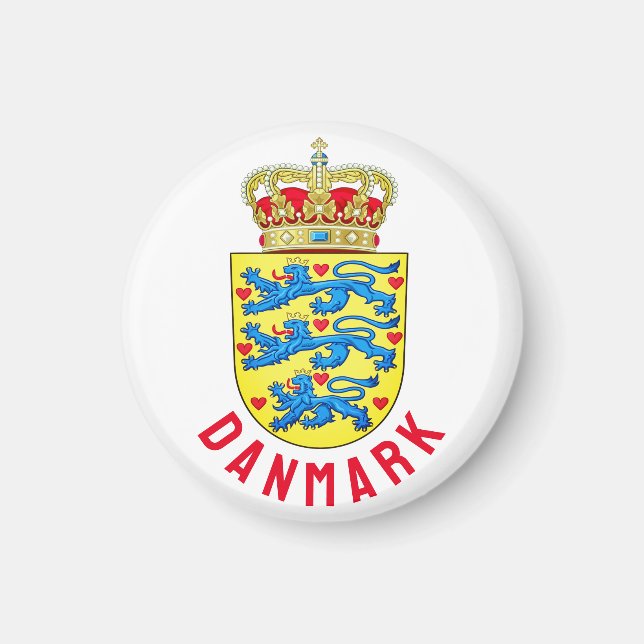 Aimant Armoiries du Danemark (Devant)