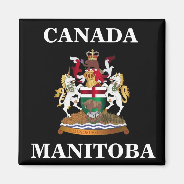 Aimant Armoiries du Manitoba (Devant)