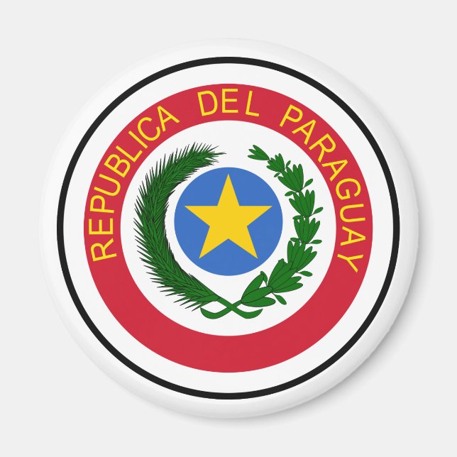 Aimant Armoiries du Paraguay (Devant)