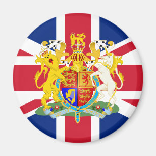 Aimant Armoiries et drapeau du Royaume-Uni
