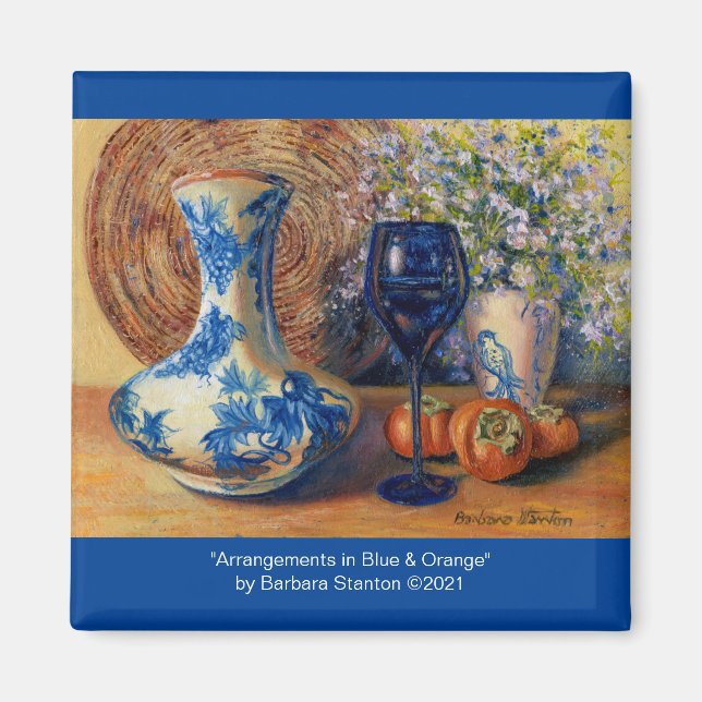 Aimant "Arrangements en Blue & Orange" (Devant)