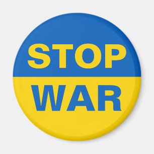 Aimant Arrêtez la guerre Ukraine ukrainienne