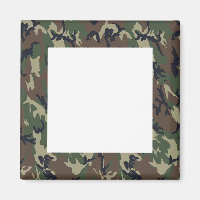 Aimant Arrière - plan de Camouflage de forêt militaire (Devant)