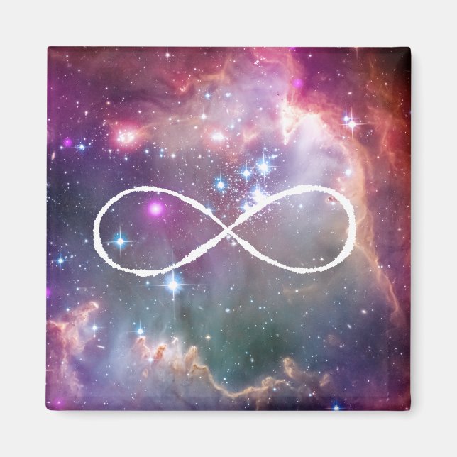 Aimant Arrière - plan d'hipster de boucle d'infini et de  (Devant)
