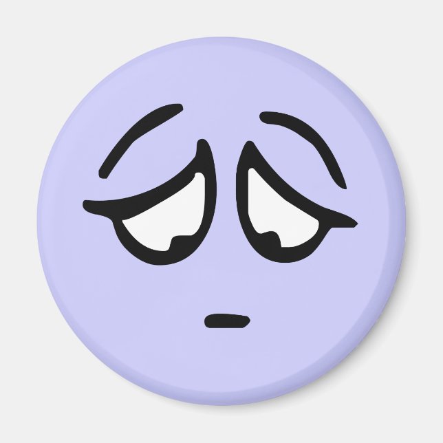 Aimant Arrière - plan personnalisable Emoticon (Devant)