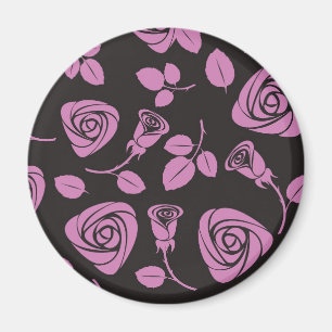 Aimant Arrière - plan rose floral