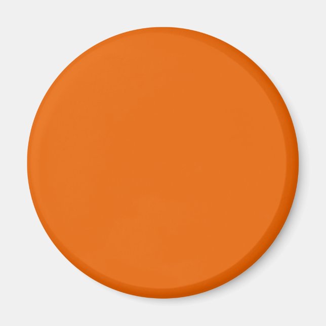 Aimant Arrondi couleur orange (Devant)