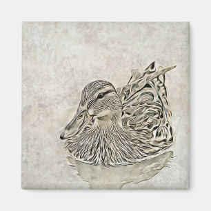 Aimant Art de canard numérique