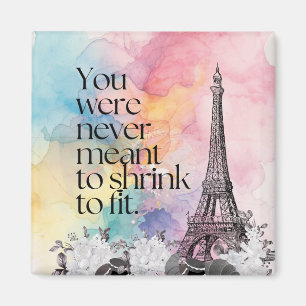 Aimant Art de citation de tour Eiffel de Paris à l'aquare