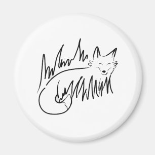 Aimant Art de la ligne Fox