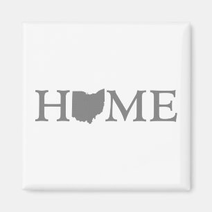 Aimant Art de mot de l'État d'origine de l'Ohio