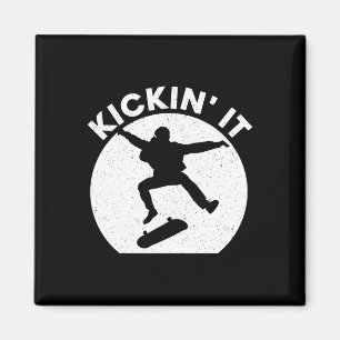 Aimant Art de skateboard cool pour hommes femmes Skateboa