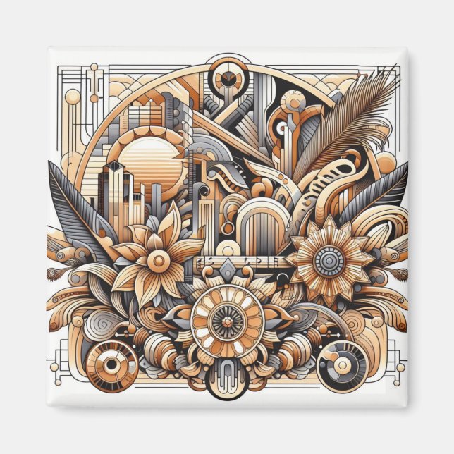 Aimant Art deco design (Devant)