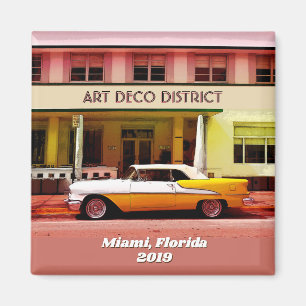 Aimant Art Deco District, Miami, Florida w/out year