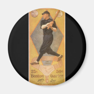 Aimant Art d'étiquette de produit vintage, Boston Garter