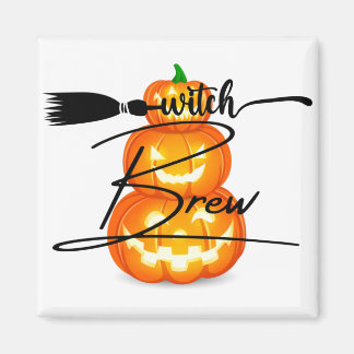 Aimant Art d'Halloween Citrouille effrayant | Amusement é