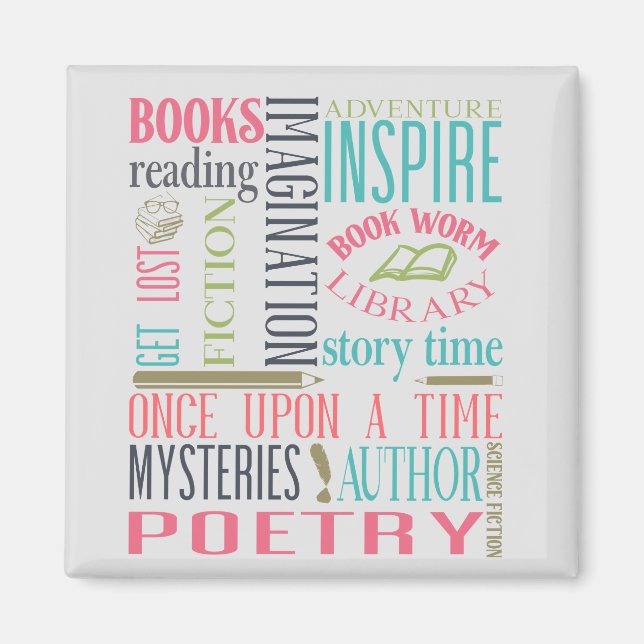 Aimant Art du métro de la bibliothèque (Devant)