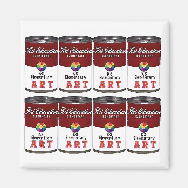Aimant Art Education, Pop Art - (Devant)