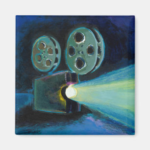Aimant Art expressif coloré de peinture de projecteur de