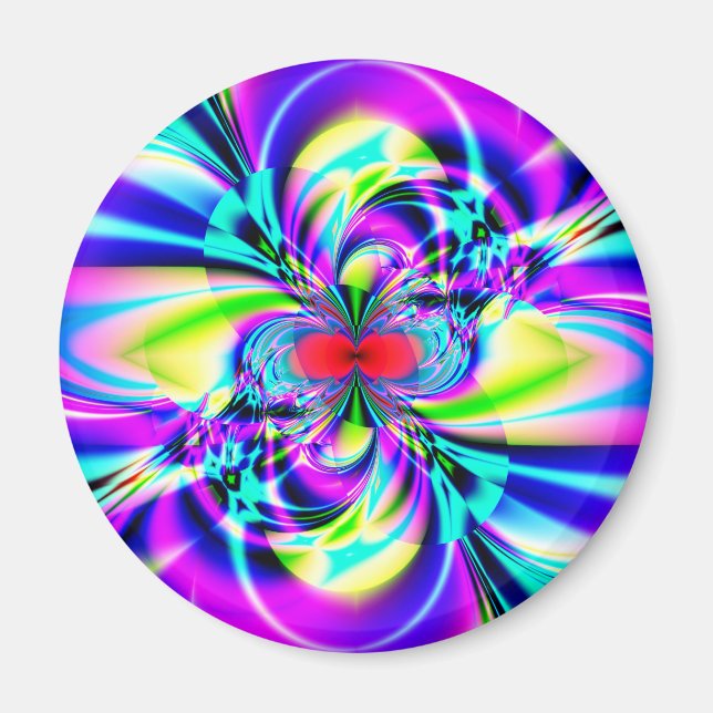 Aimant Art fractal subatomique (Devant)