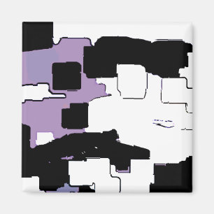 Aimant Art géométrique "Dream in Purple"