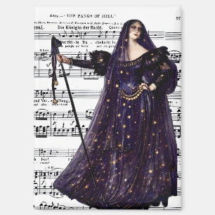 Aimant Art gothique vintage de la Reine de la Nuit de l'O
