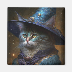 Aimant Art Imaginaire Chat Witch